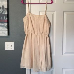 Cream Mini Dress